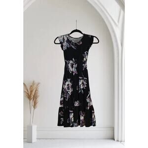 Bixby Girls Floral Long Dress Small 6-7